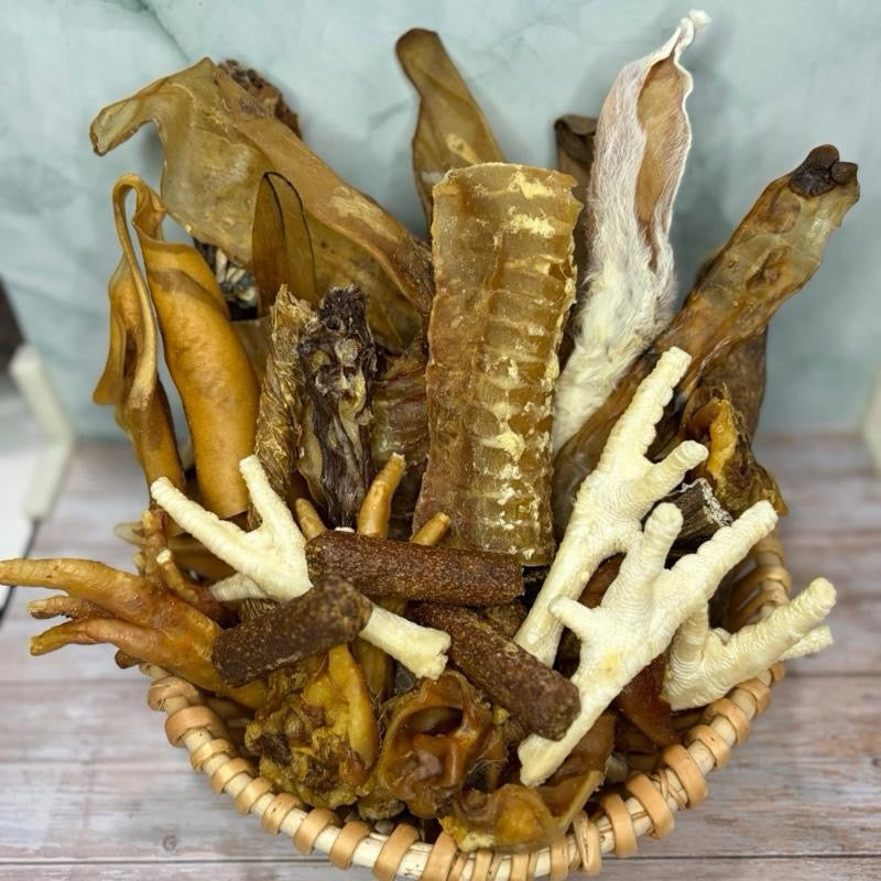 40 piece natural dog treat bundle with or without poultry