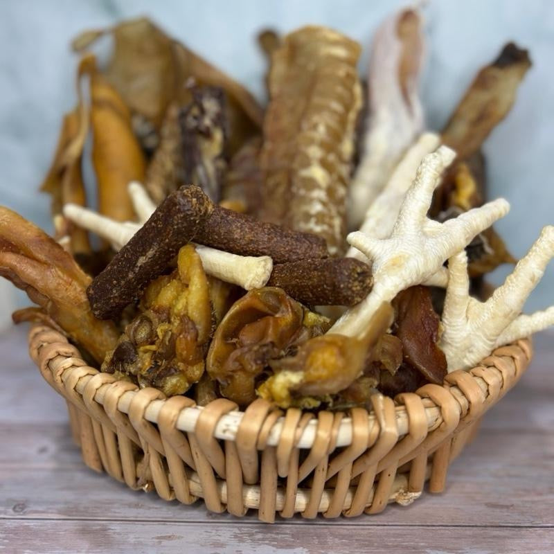 40 piece natural dog treat bundle with or without poultry